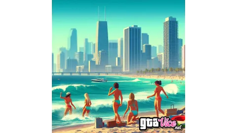 Beach Girls Concept Art (AI Generated By Psy)