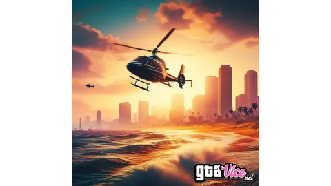 Beach Helicopter Concept Art (AI Generated By Psy)