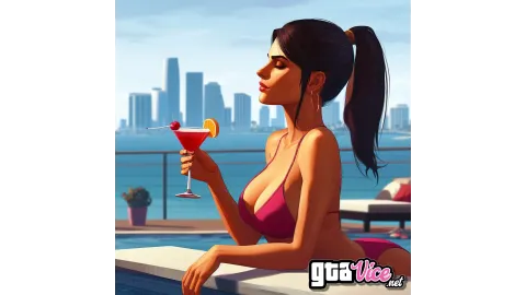 Cocktail Woman Concept Art (AI Generated By Psy)