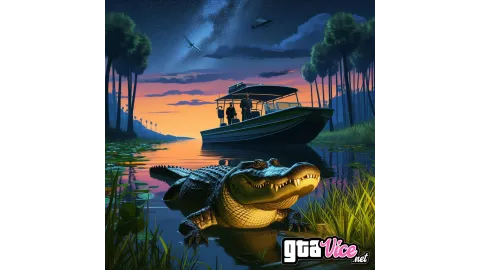 Everglades Alligator Concept Art (AI Generated By Psy)