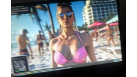 GTA VI Fake Leak Beach Girl Pink Bikini