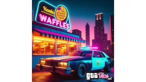 Hank's Waffles Concept Art (AI Generated By Psy)