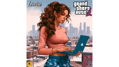 Lucia Laptop Artwork