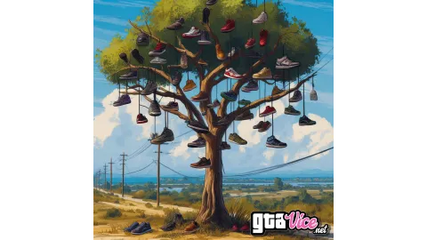 Shoe Tree Concept Art (AI Generated By Psy)