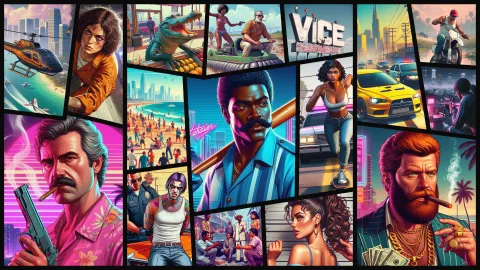 Vice City Online Crew 'The Grey Cages' Artwork By OtherMoxxi