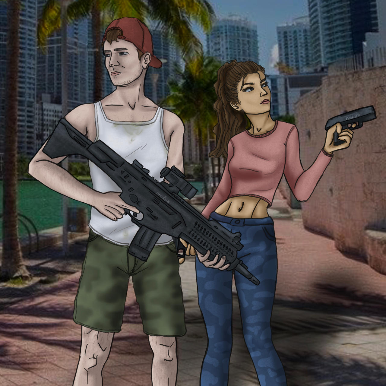 Jason And Lucia From GTA 6 By Noukie04 Jason And Lucia From GTA 6 By Noukie04
