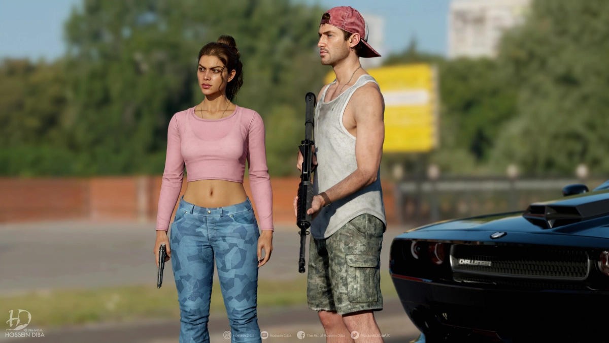 GTA 6 Jason And Lucia 3D Model By Hossein Diba 18 - GTAVice.net