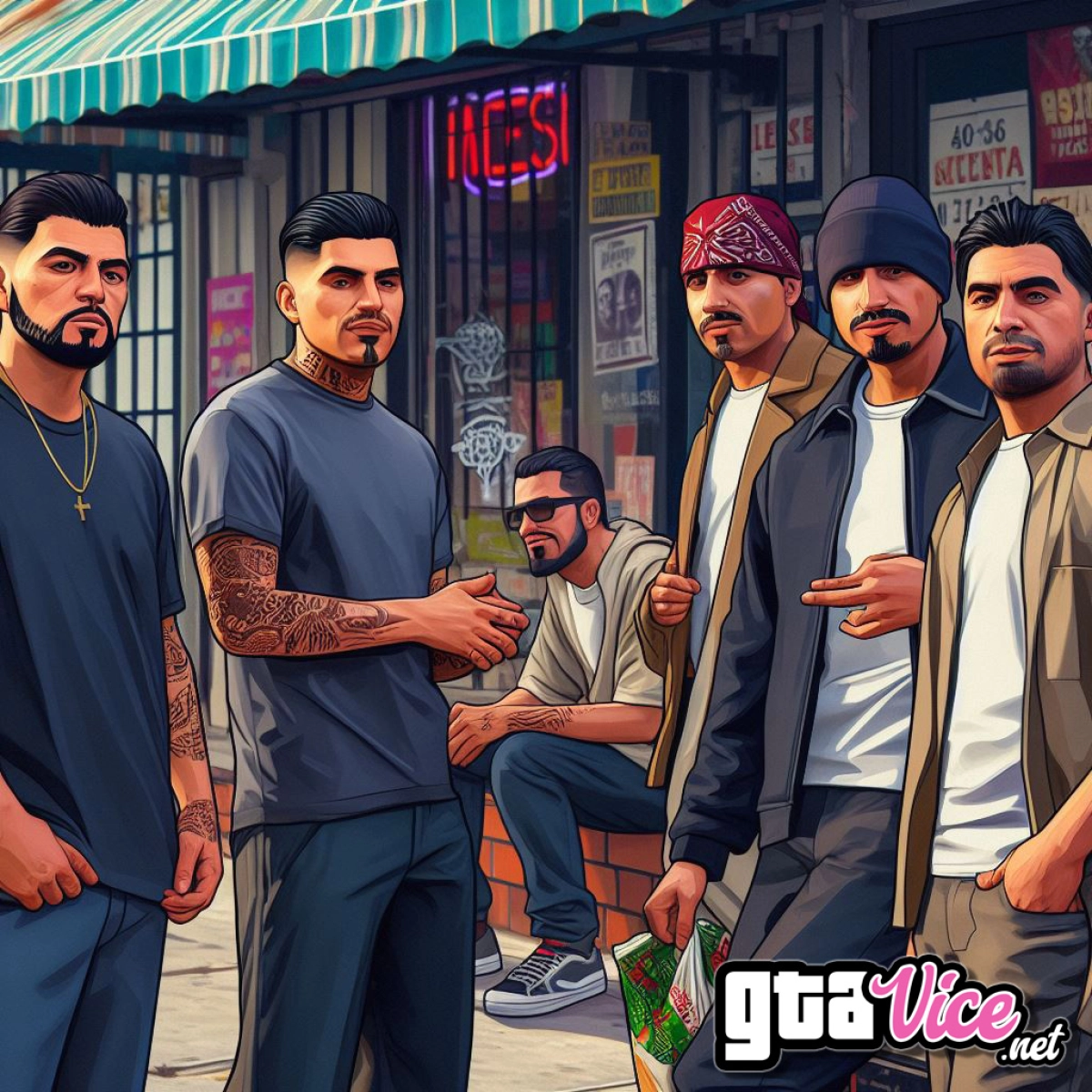 Latino Gang Concept Art 2 (AI Generated By Psy) - GTAVice.net