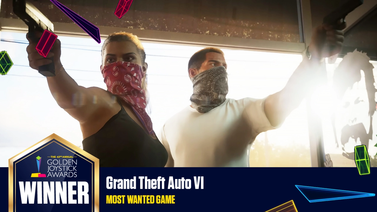 Golden Joystick Awards Winner GTA VI - Most Wanted Game