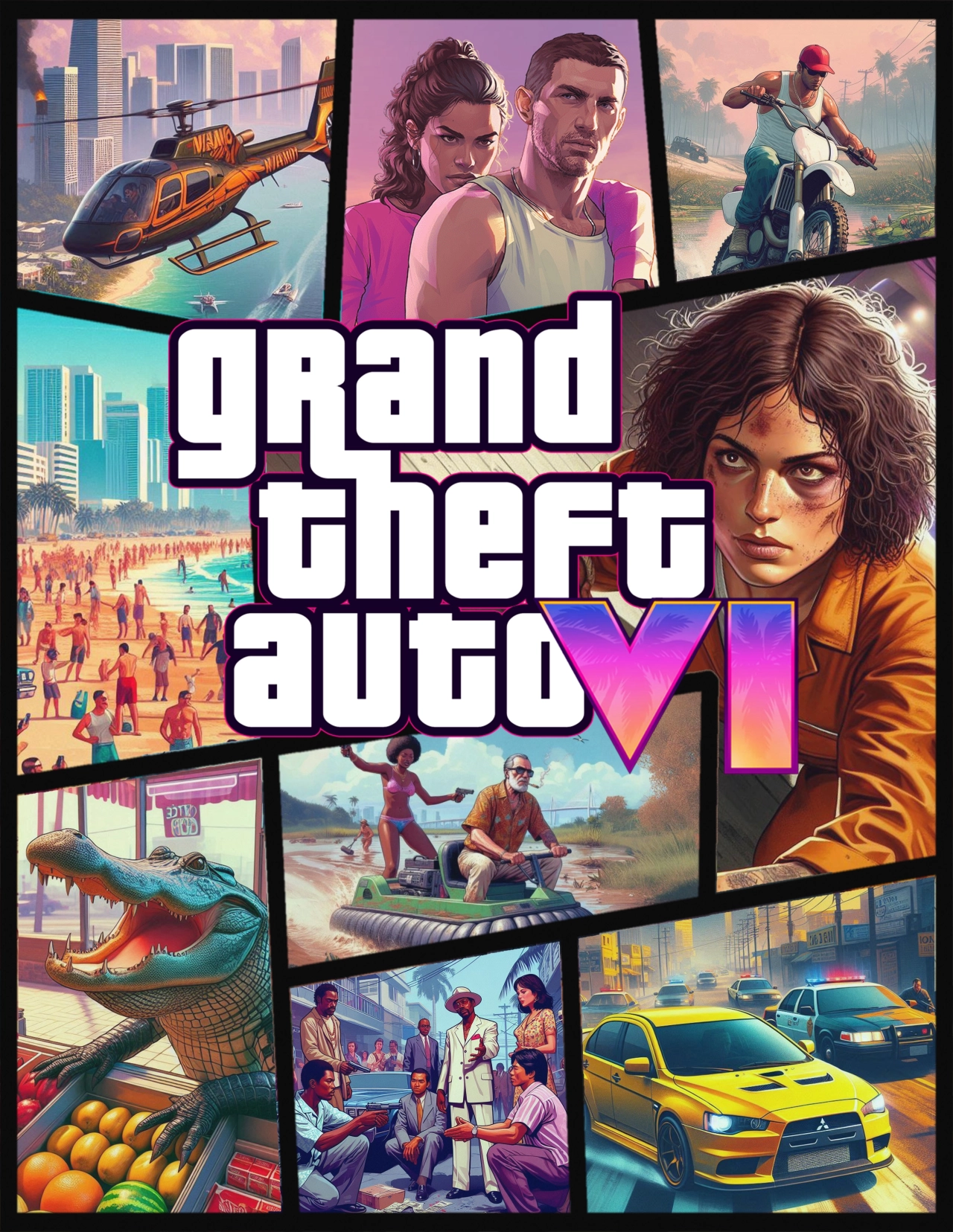 GTA VI Cover Concept by OtherMoxxi