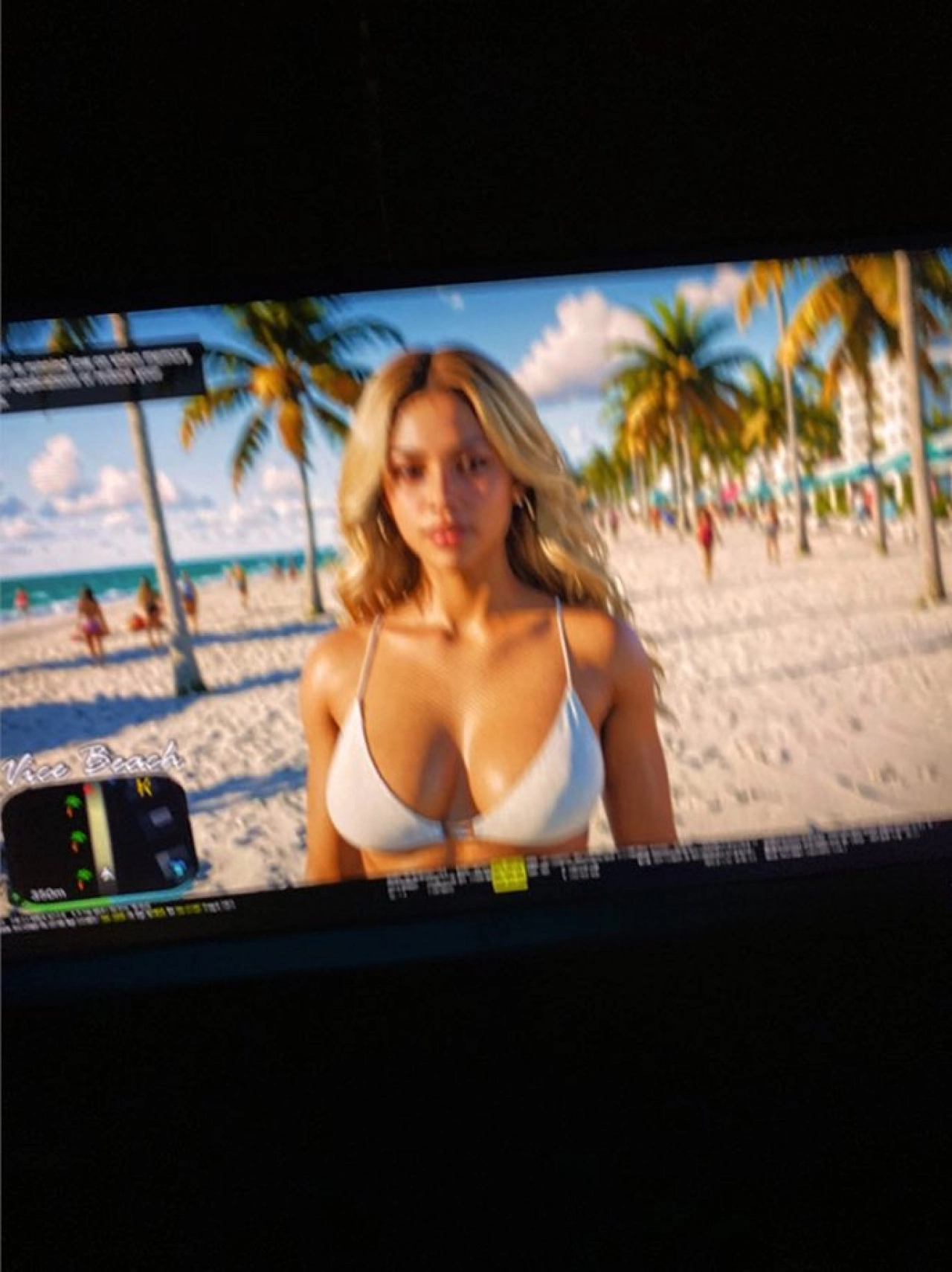 GTA VI Fake Leak Beach Girl White Bikini