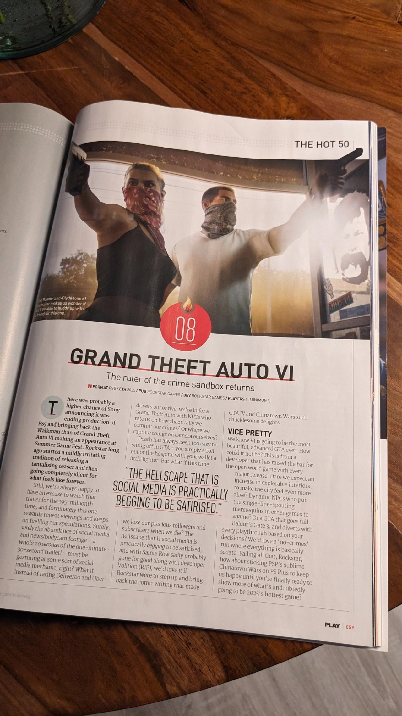 GTA VI In Play Magazine September 2024 (Article)