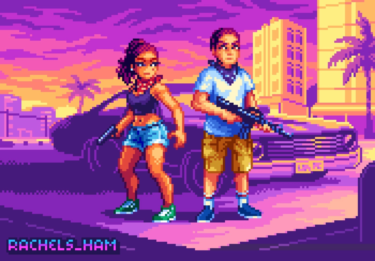 Lucia And Jason Pixel Art By Rachels Ham