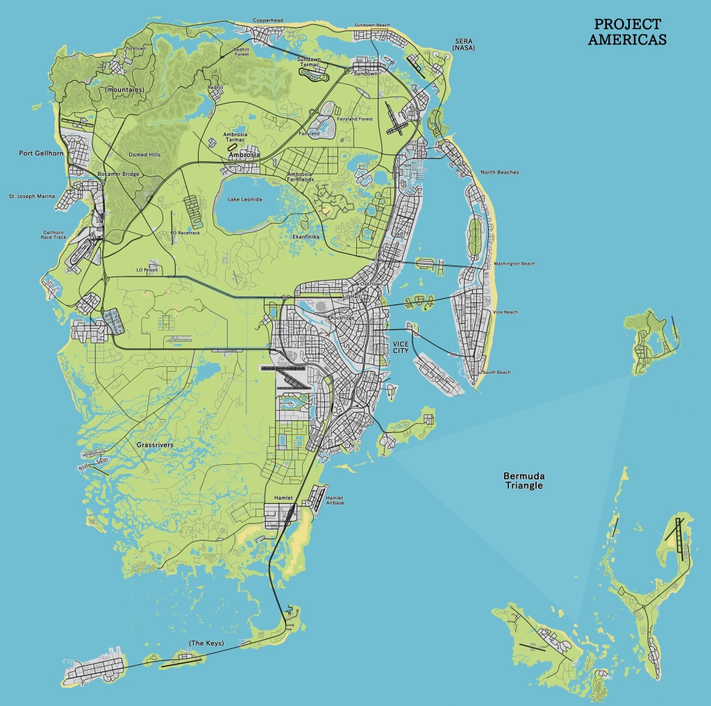 Gta Vi Project Americas Map By Tachyon V 