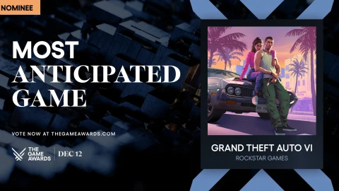 GTA VI Nominated For Most Anticipated Game At The Game Awards