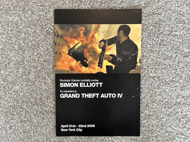 Personal Invitation To GTA Iv Preview In New York City Personal Invitation To GTA Iv Preview In New York City