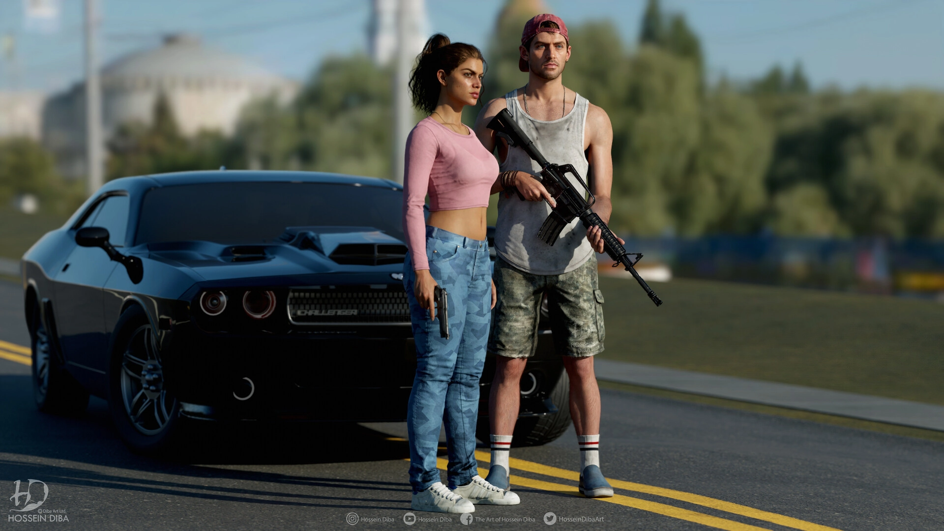 GTA 6 Jason And Lucia 3D Model By Hossein Diba 22 - GTAVice.net