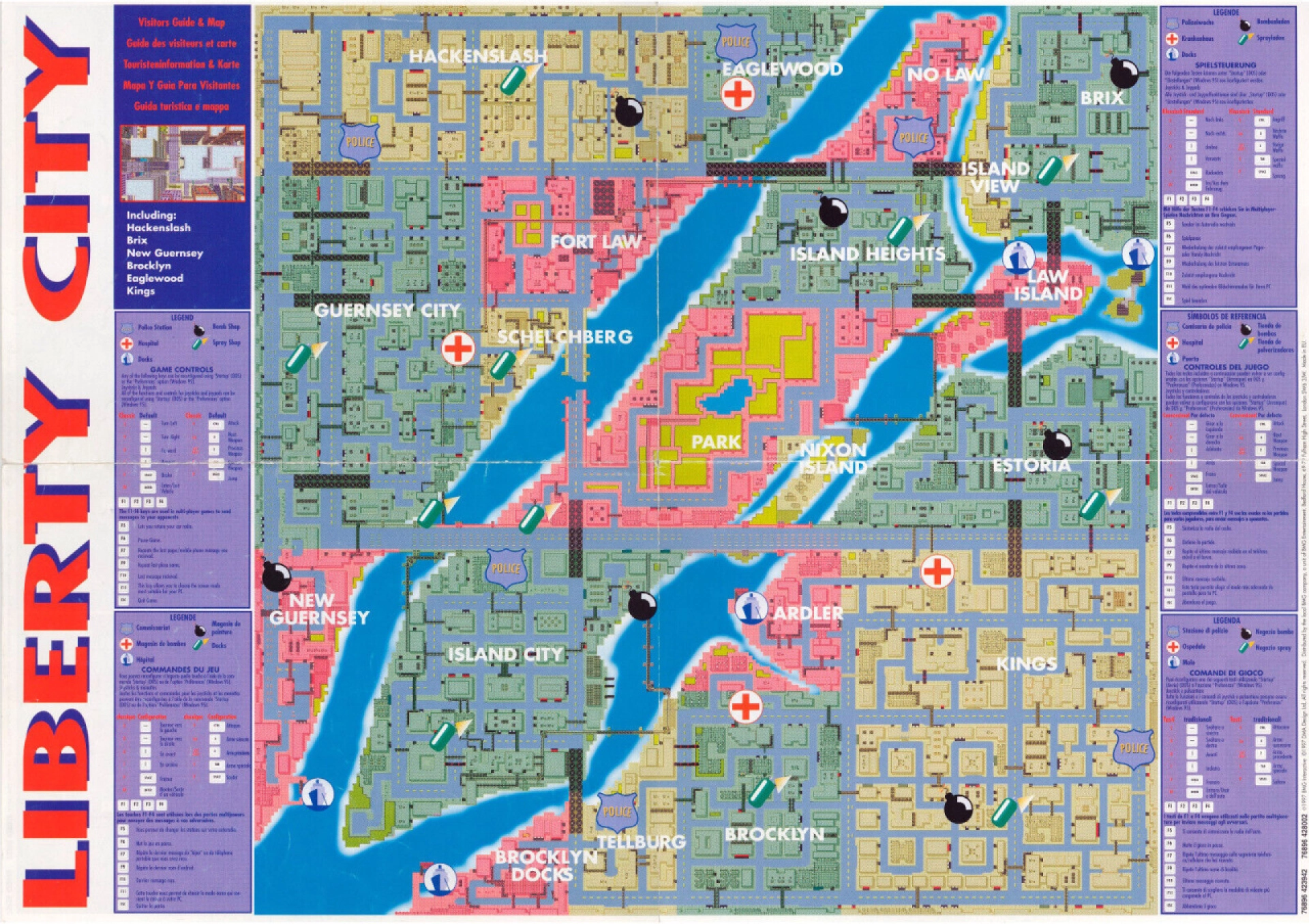 Original GTA Map - GTAVice.net