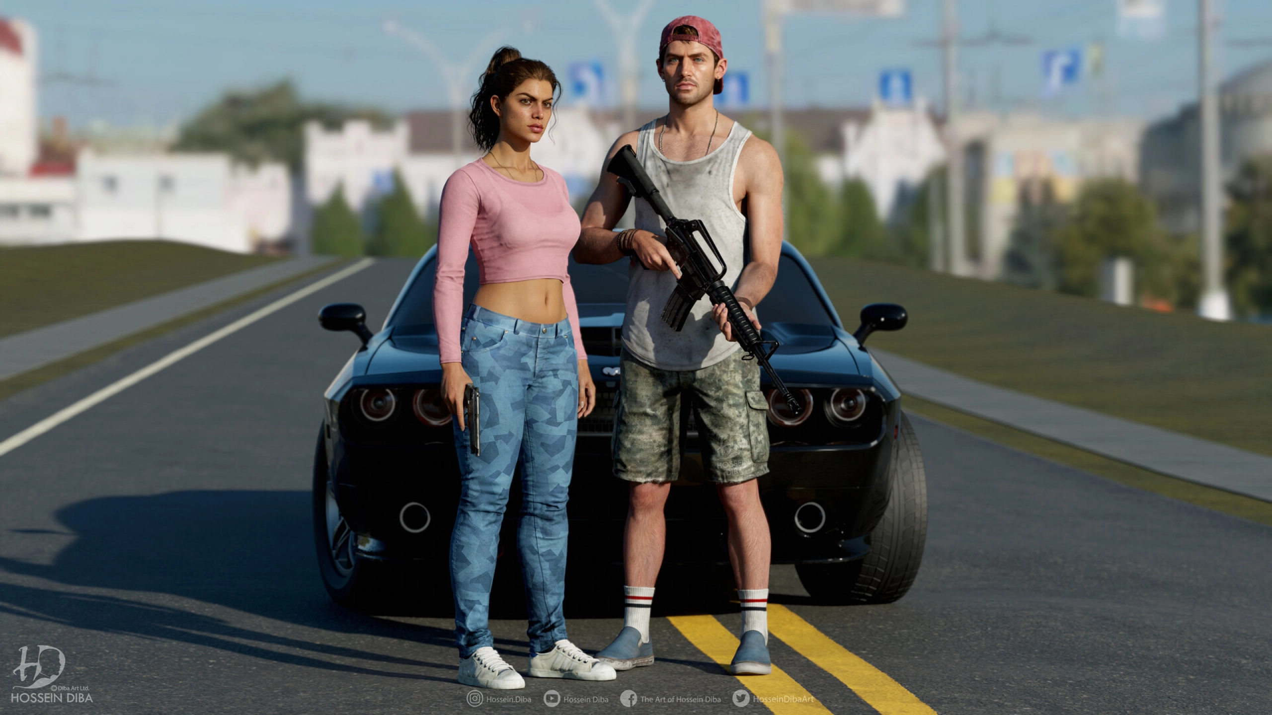 Gta 6 Jason And Lucia 3d Model By Hossein Diba 21