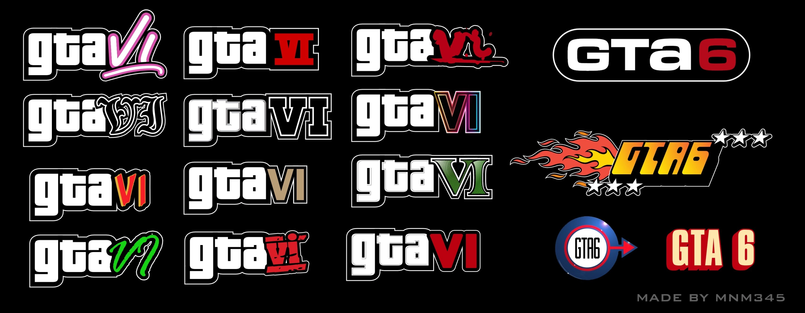 GTA VI Logos In Previous Styles By mnm345 - GTAVice.net